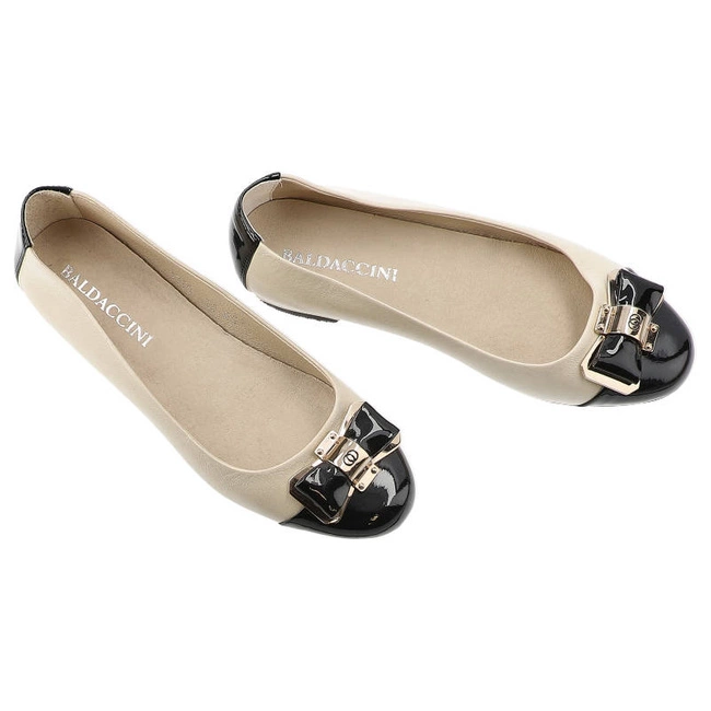 Baleríny Baldaccini - 308000-1 Vernice Nero/Beż S
