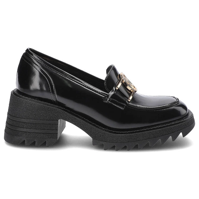 Poltopánky Karino - 4003/090-P Czarny/Lakier