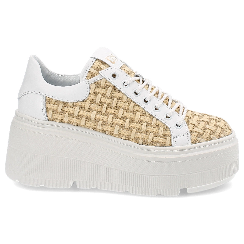 Tenisky Damiss - DS-817 Białe Lico/Słomka