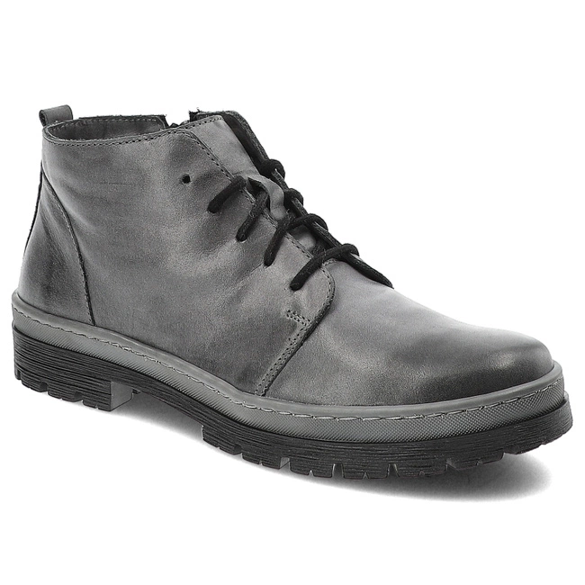 Šnúrovacie Členkové Topánky Wasak - 0689 Szary