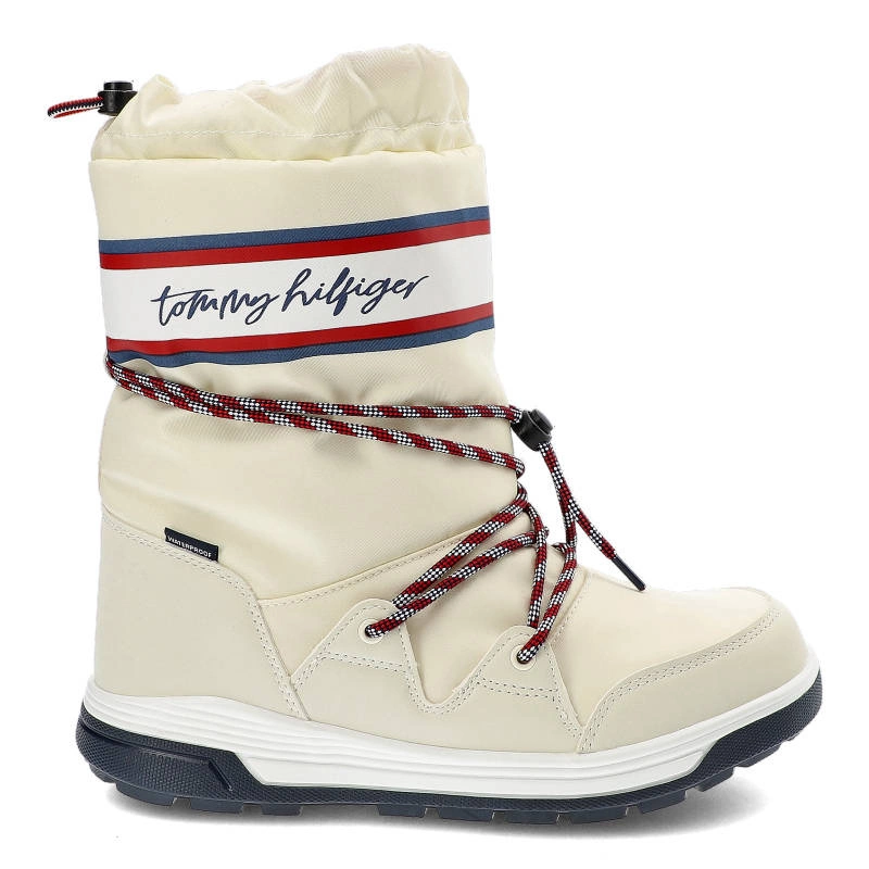 Snehule Tommy Hilfiger - T3A6-32436-1485100-Snow Boot White 100