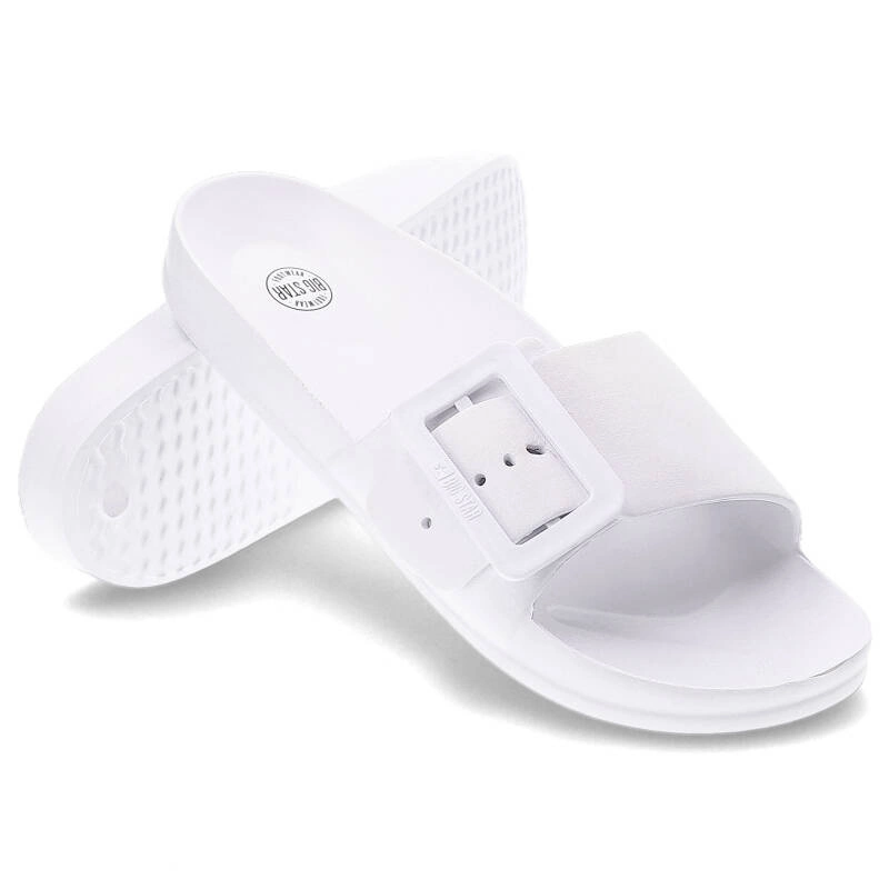 Šľapky Big Star - FF274A391 Biały