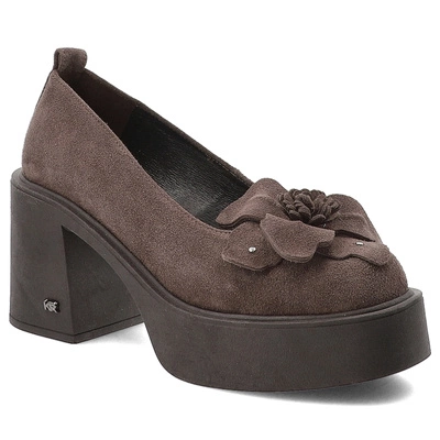 Poltopánky KARINO - 5771/015-P Brąz/Welur