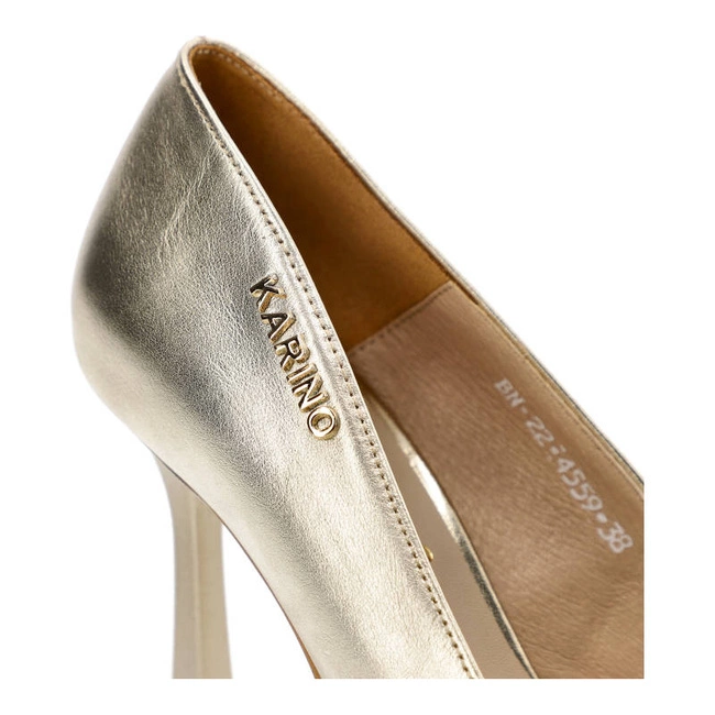 Lodičky Karino - 4559/074-P Złoty/Lico