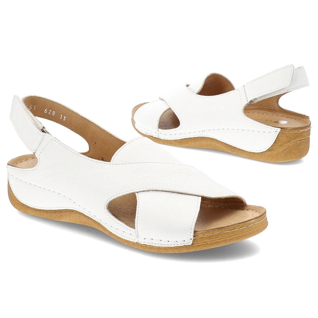 Sandále ARMODO - 5-1628-013 Biały Verona