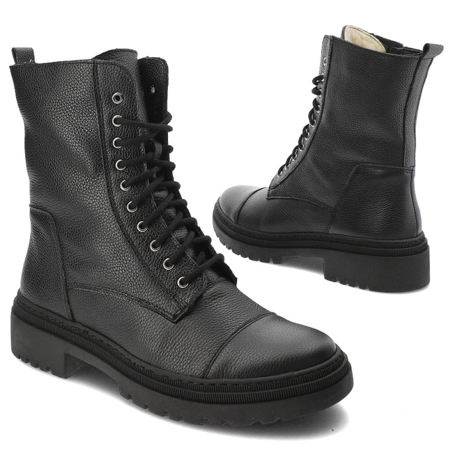 Členkové Topánky Wasak - 0640 Czarny Groszek