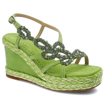 Sandále Alma en Pena - V240979 Suede Lime