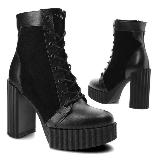 Členkové Topánky Carinii - B9314_-H20-E50-000-F10 Czarny