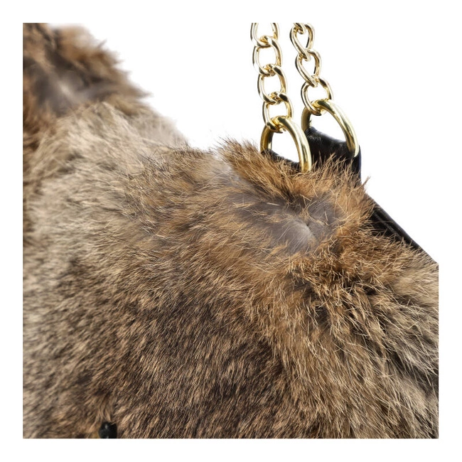 Kabelka Luka-Pelli - T30-2 Z Naturalnym Futrem Z Królika