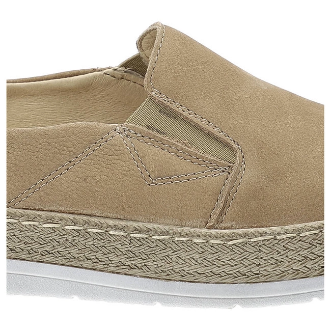 Espadrilky Wasak - 0644 Beż Nubuk