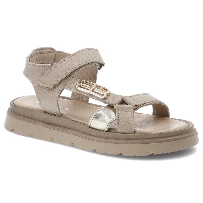 Sandále ARMODO - 40441 V.Taupe+Kryształ Zł.