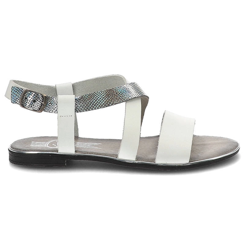 Sandále Lemar - 40033 Bf.Biały/Kenia Srebro