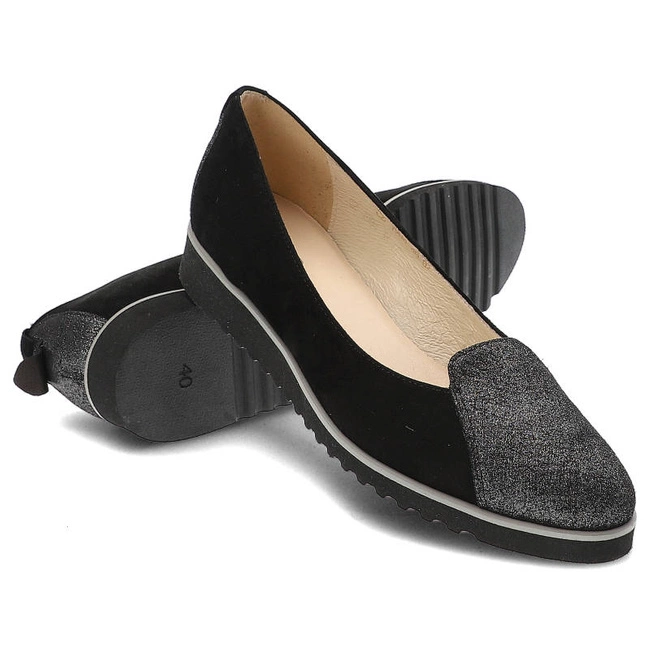 Poltopánky Gamis - 1904 Z8+ Czarny Zamsz