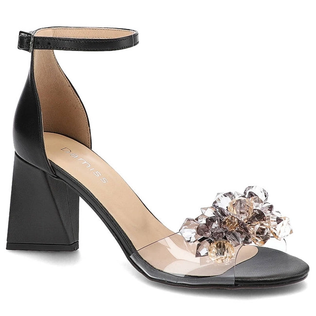 Sandále Damiss - DS-654/2/A Czarne Lico K/Ozd