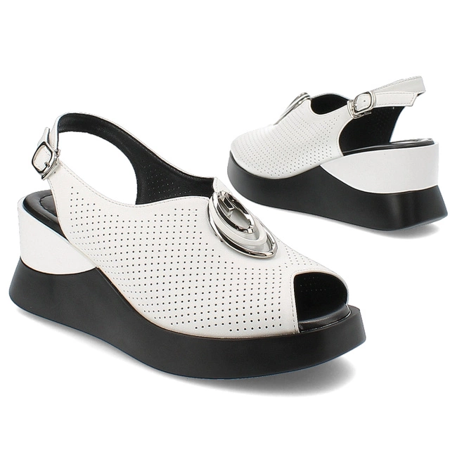 Sandále Artiker - 54C1352 Biały