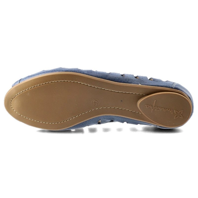 Baleríny Maciejka - 04506-17/00-5 Granat Na Jeans