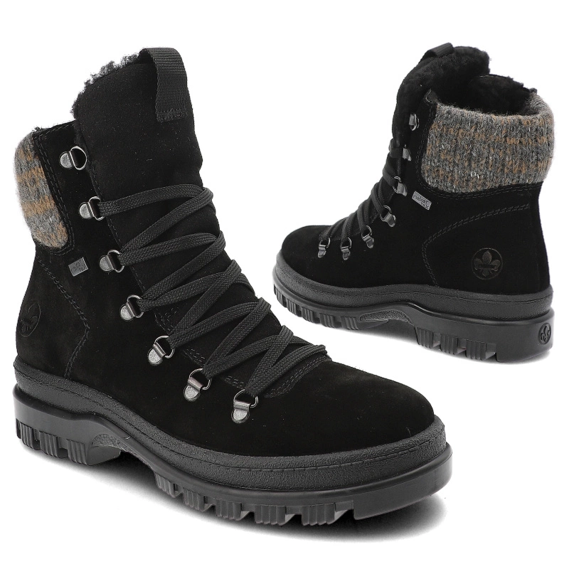 Členkové Topánky Rieker - X8200-00 Black