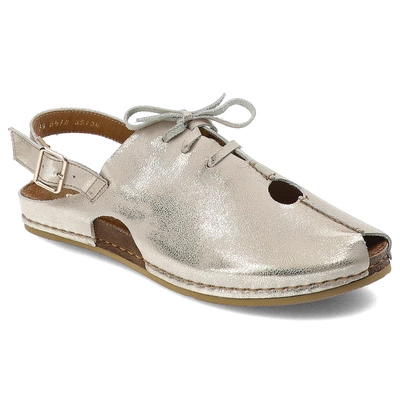 Sandále Maciejka - 06418-04/00-6 Beż Przecierka Na Złoto