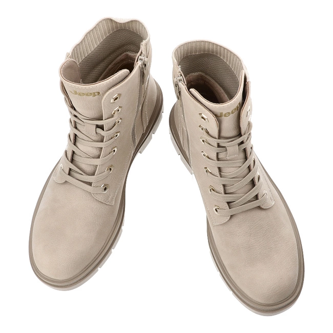 Členkové Topánky JEEP - Bering Lace JL52591A Cream