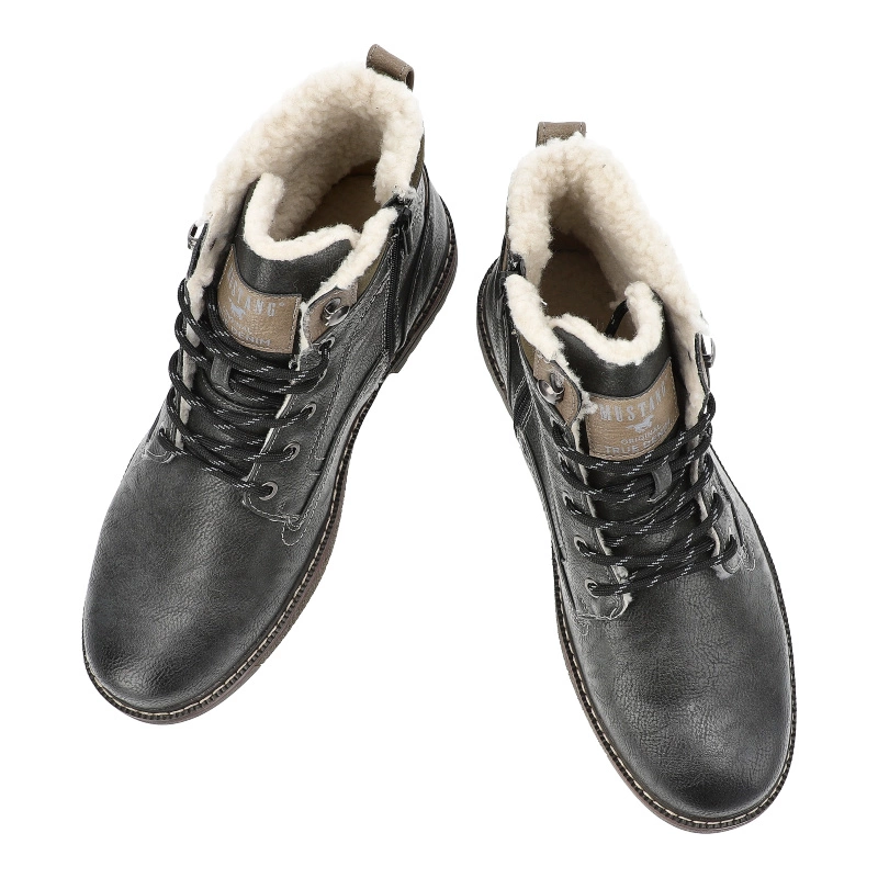 Šnúrovacie Členkové Topánky MUSTANG - 4201-602-259 Graphit