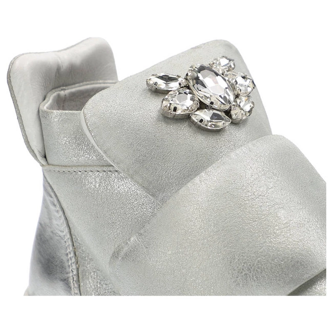 Členkové Topánky Carinii - B3522_G32-F73-000-996 Venus Lustro Srebro/Dave Met.6729/0101