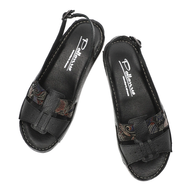 Sandále Pollonus - 5-1525-001 Czarny Verona