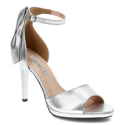 Sandále Libero - 1495 Srebrny 112