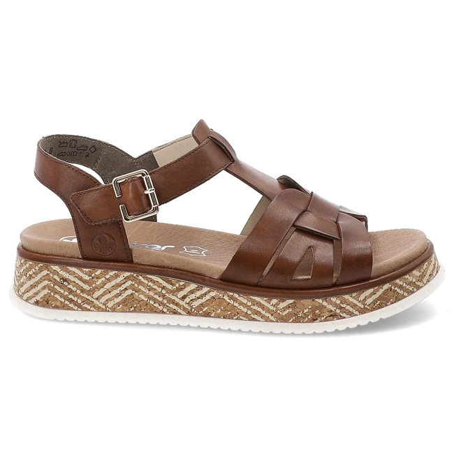 Sandále RIEKER - W0853-24 Brown