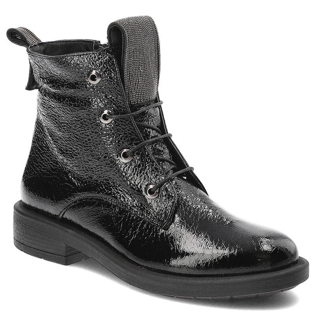 Šnúrovacie Členkové Topánky Venezia - 00101436R 145 Czarny