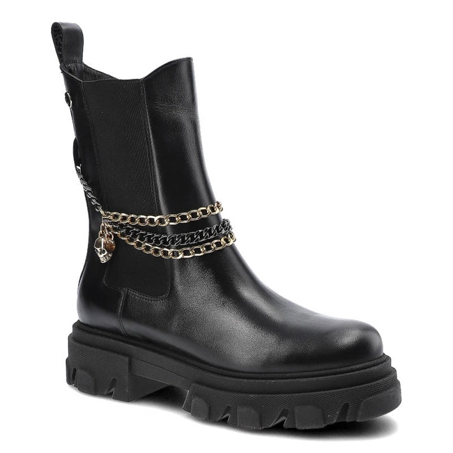 Členkové Topánky Carinii - B5962_-E50-000-000-E33 Czarny