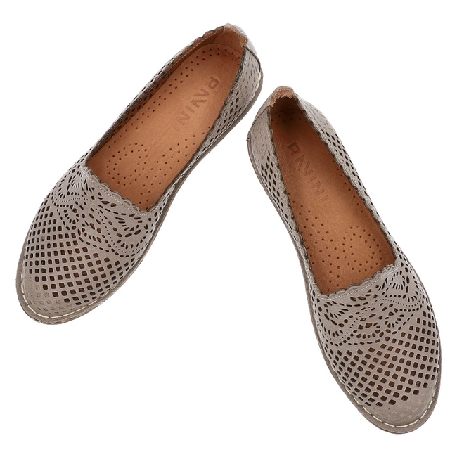 Baleríny RAVINI - 101 170-1 Capuccino 14