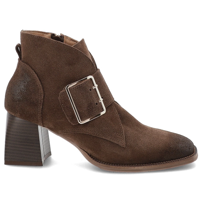 Členkové Topánky ARMODO - 1668 Brąz Welur