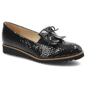 Poltopánky Gamis - 2037 Czarna Łuska/Czarny Lakier