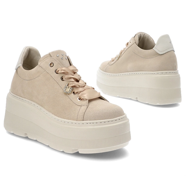 Tenisky KARINO - 5711/022-P Nude/Welur