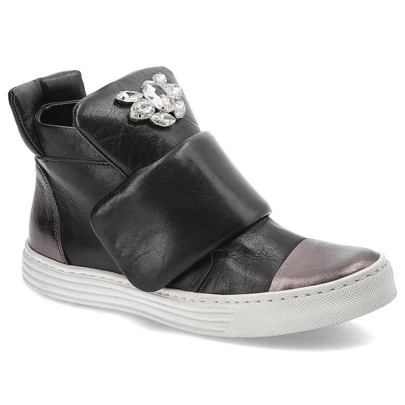 Členkové Topánky Carinii - B3522-F99-G22-000-996 Venus Lustro k. Ciemny/Savage04