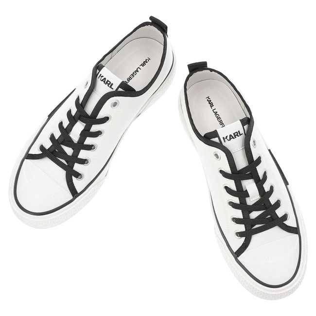 Plátenky KARL LAGERFELD - KL60614T 911 White Canvas