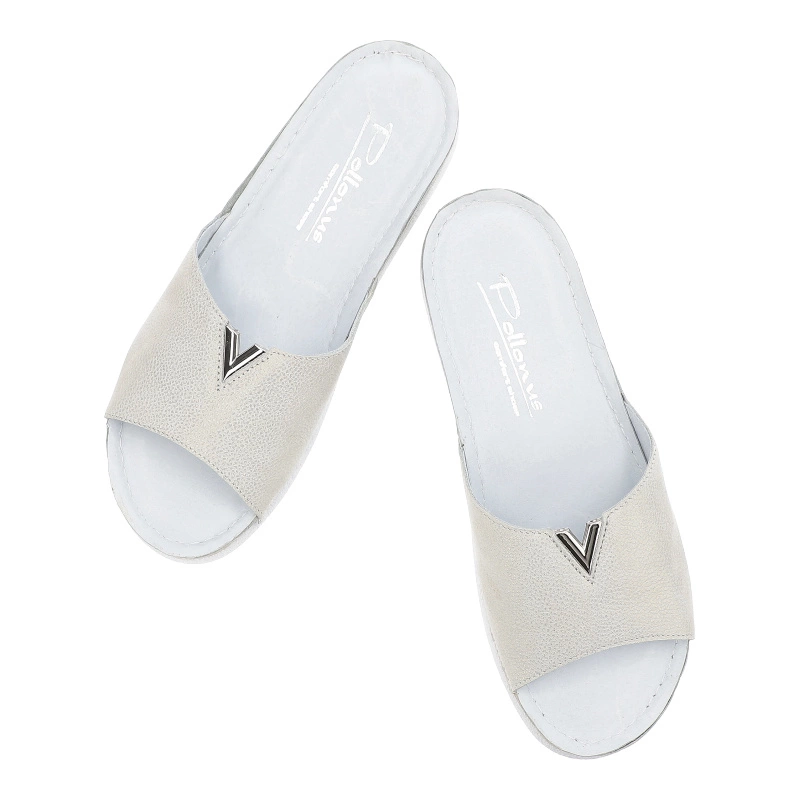 Šľapky Pollonus - 5-1617-006 Crust Biały W9+F.13