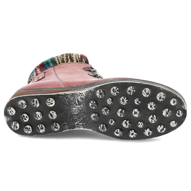 Šnúrovacie Členkové Topánky Maciejka - 03276-15/00-3 Różowy