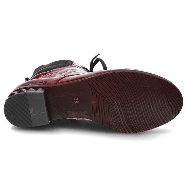 Šnúrovacie Členkové Topánky Armodo - 7003A Rot/Schwarz