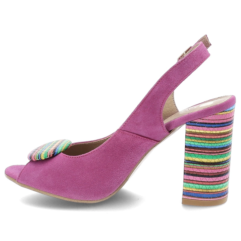 Sandále ARMODO - 1819 Fuksja+Paski