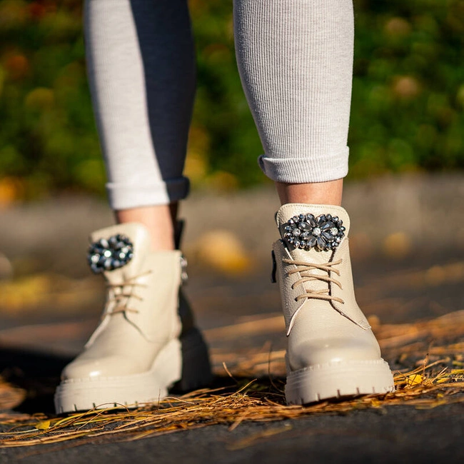 Členkové Topánky Armodo - 03723 Beż G2