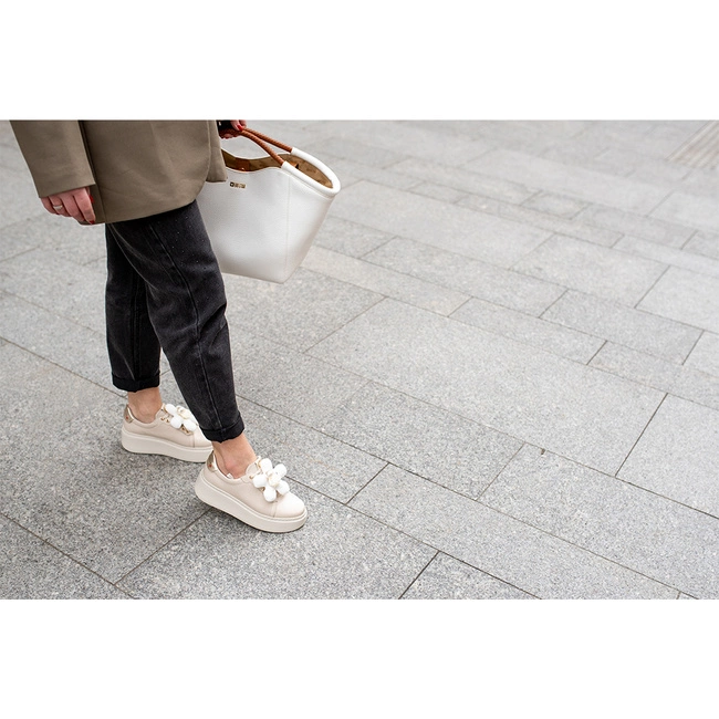 Tenisky Chebello - 4366_-157-333-PSK-S251 Beżowy Jasny