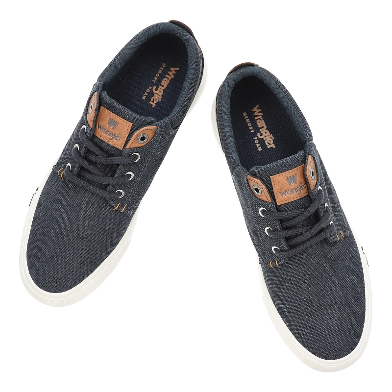 Plátenky WRANGLER - Valley City C Men Low 20251028.27F Dark Denim