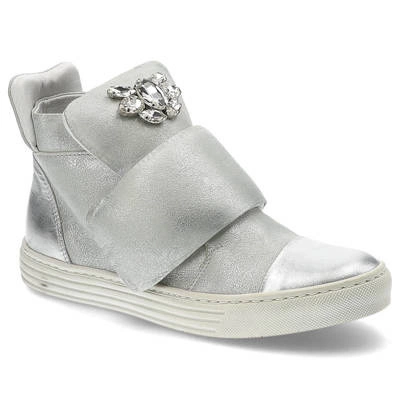 Členkové Topánky Carinii - B3522_G32-F73-000-996 Venus Lustro Srebro/Dave Met.6729/0101