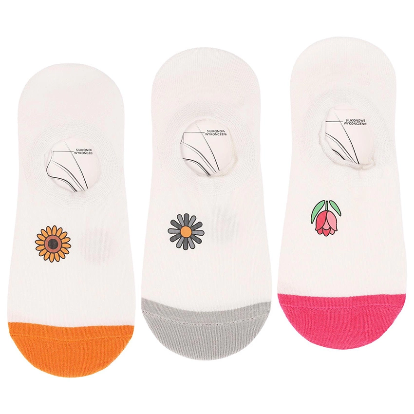 Baleríny MORAJ 3 Pary - CDB200-404 Mix Kolor