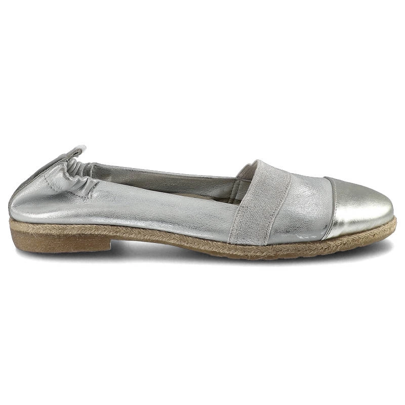 Poltopánky Lamelia - 40C1165 Biały Przecierany/Srebrny