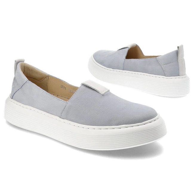 Poltopánky Wasak - 0711 Jasny Niebieski/Biały