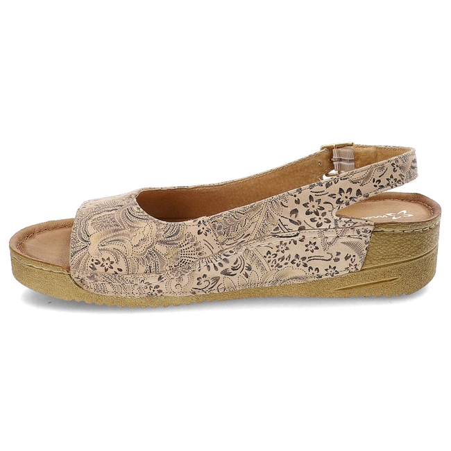 Sandále Maciejka - 01974-46/00-5 Beż+Złoto