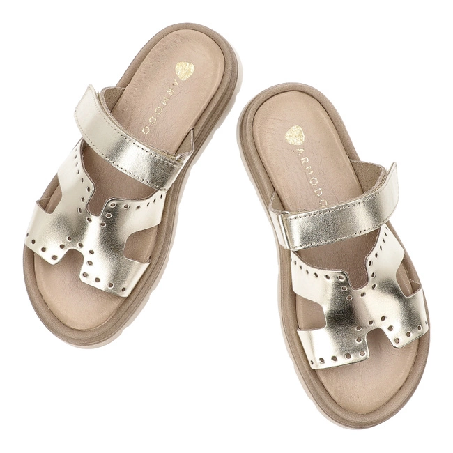 Šľapky ARMODO - 40440 Bf.Złoto