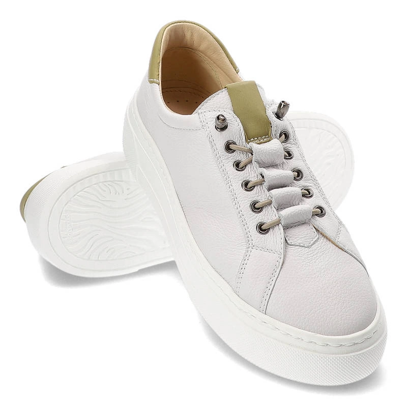 Tenisky Wasak - 0679 Biały Groszek+Pistacja